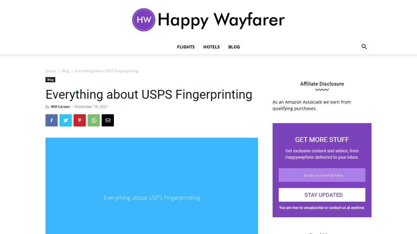 Everything About USPS Fingerprinting | Happy Wayfarer
